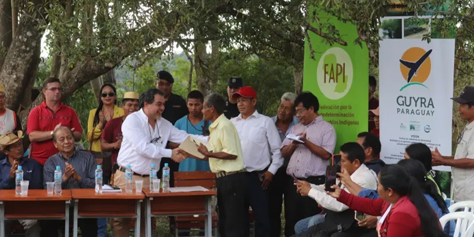 Guyra paraguay realizó la histótica transferencia de tierras al pueblo mbya guaraní